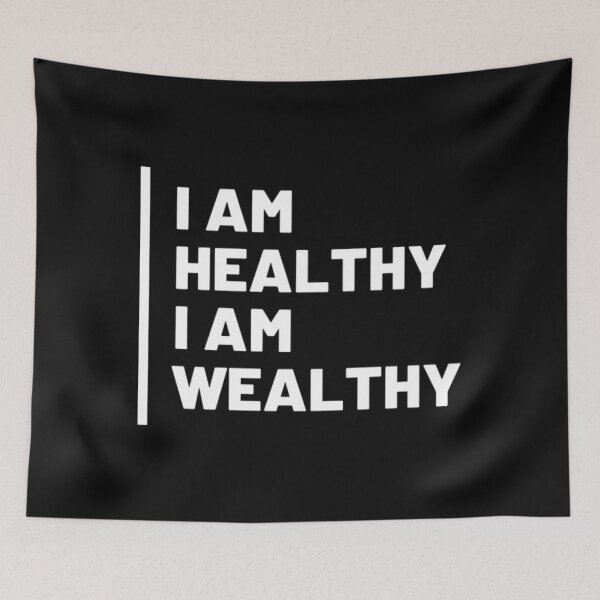 Item preview, I Am Healthy I Am Wealthy T-ShirtI Am Healthy I Am Wealthy  designed and sold by Daisyshopp.