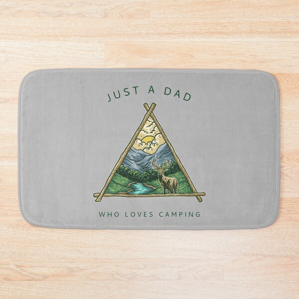 Item preview, Just A Dad Who Loves Camping designed and sold by Danielle Shafiki.