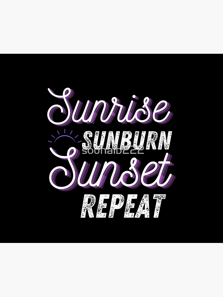 Summer Sunrise Sunburn Sunset Repeat Tapestry