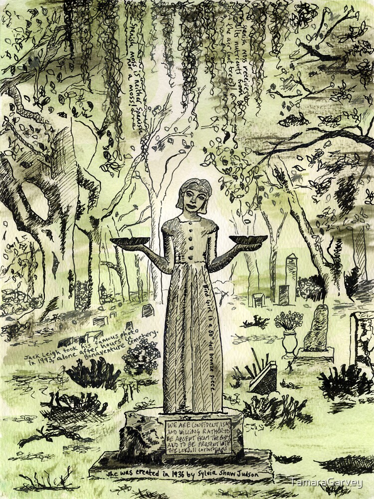 Bird Girl of Bonaventure Cemetery by TamaraGarvey