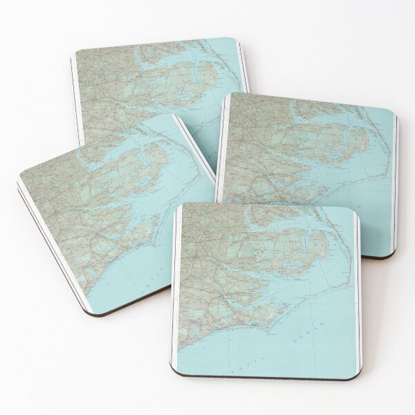 Item preview, Outer Banks NC Map (1993) North Carolina Coast Atlas designed and sold by BravuraMedia.