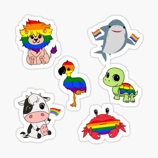 Cute Rainbow Cow Stickers Cartoon Graffiti Decoration - Temu