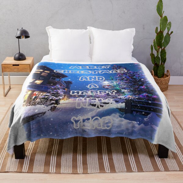 Item preview, Merry Christmas And A Happy New Year Beautiful Snowy Winter View designed and sold by LuckyKermit.