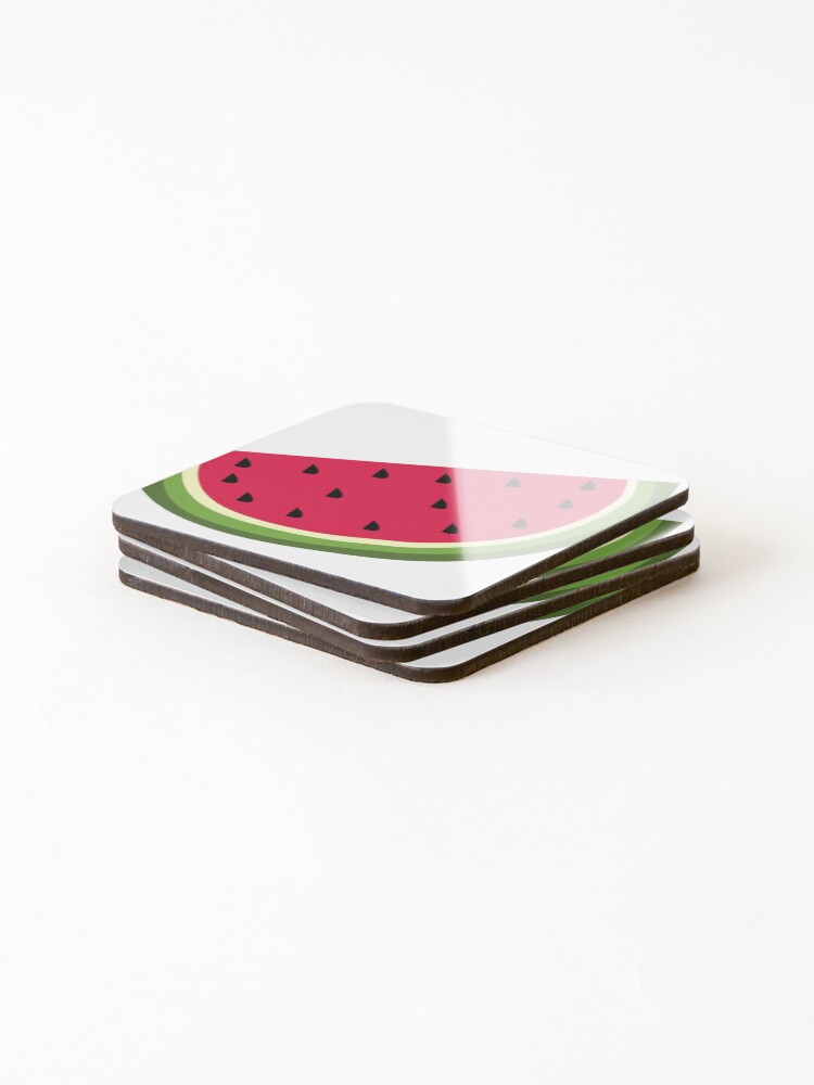Thumbnail 4 of 5, Coasters (Set of 4), Watermelon design designed and sold by Rionda.