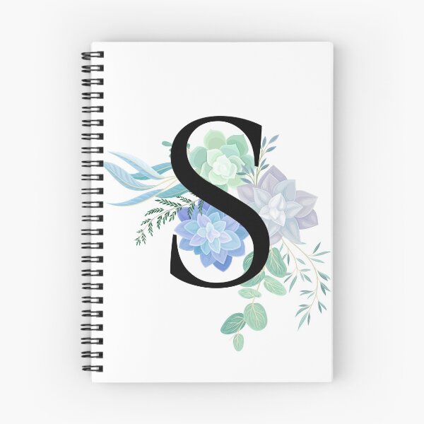 Item preview, Single Initial note "S" Flower monogram Personal Expression designed and sold by Best-Of-Me.