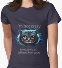 Cheshire Cat Quote Women's Fitted T-Shirt