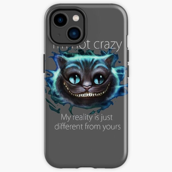 Cheshire-Katze-Zitat iPhone Robuste Hülle