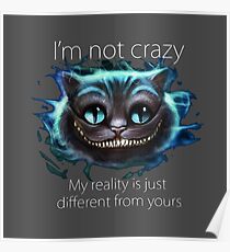 Cheshire Cat Quote Poster