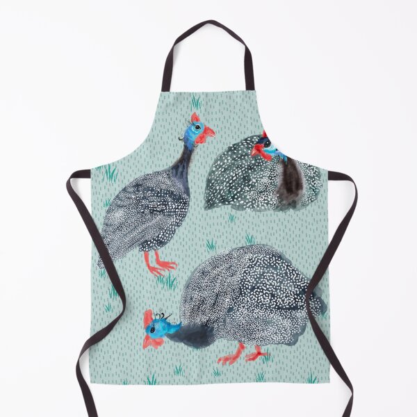 Item preview, Guinea fowl birds print designed and sold by orangerinka.