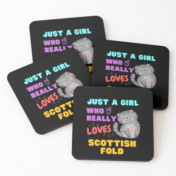 Aperçu de l'œuvre Juste une fille qui aime vraiment le pli écossais | Cadeaux pour les mamans chats créée et vendue par subtleday.