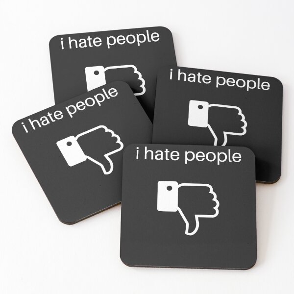 Item preview, I Hate People Anti Social Media Networking funny Premium  designed and sold by thorleygradenvs.