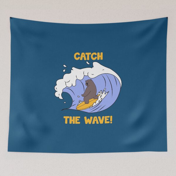 Item preview, Cute Bear Surf Illustration designed and sold by nueman.