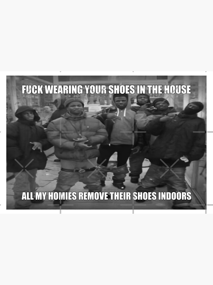 Thumbnail 6 of 6, Bath Mat, All My Homies Remove Their Shoes Indoors designed and sold by enjoymymemes.