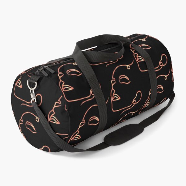 Single line art ,Cooper face Duffle Bag