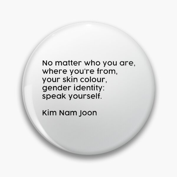 Item preview, Speak Yourself | Kim Namjoon BTS Bangtan Sonyeondan Speech Statement designed and sold by miebyjamie.