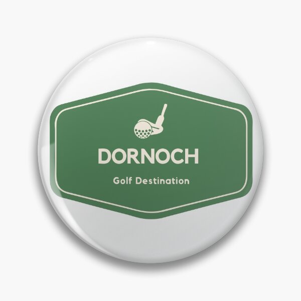 Item preview, Dornoch in Scotland, Europe - Golf Old Course Travel Destination Logo designed and sold by Vintage-TM.