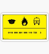 0118 999 881 999 725 3 Sticker