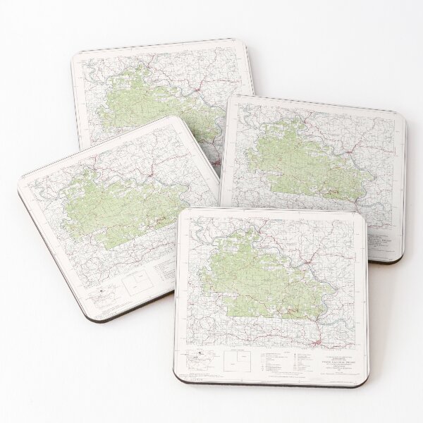 Item preview, Ozark National Forest Map (1972) Arkansas Woodland Reserve Atlas designed and sold by BravuraMedia.
