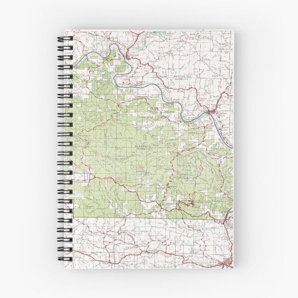 Item preview, Ozark National Forest Map (1972) Arkansas Woodland Reserve Atlas designed and sold by BravuraMedia.