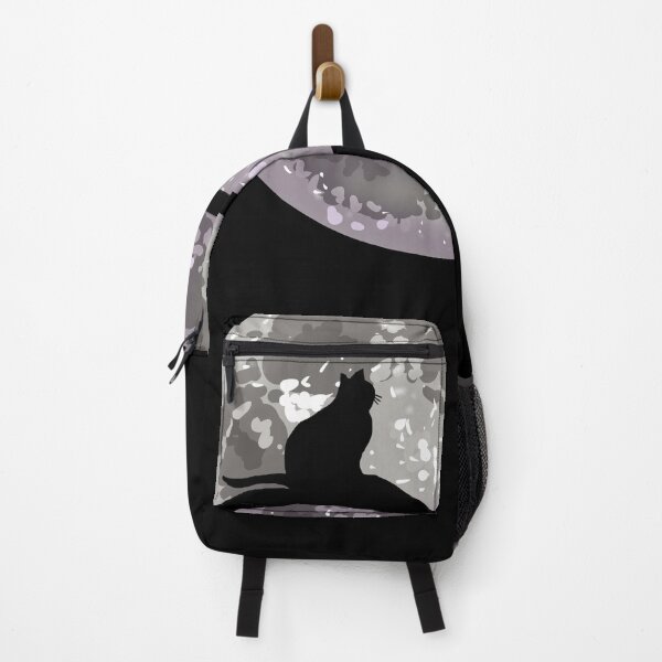 Item preview, Cat Watching The Moon From A Tree designed and sold by PinkKittenArts.