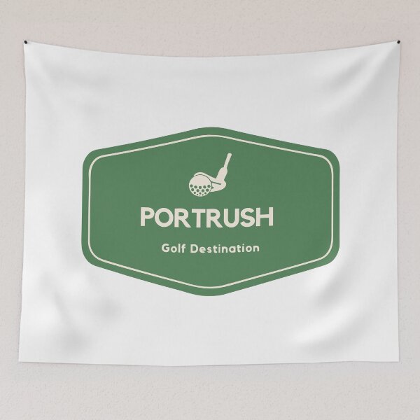 Item preview, Portrush in Northern Ireland, Europe - Golf Old Course Travel Destination Logo designed and sold by Vintage-TM.