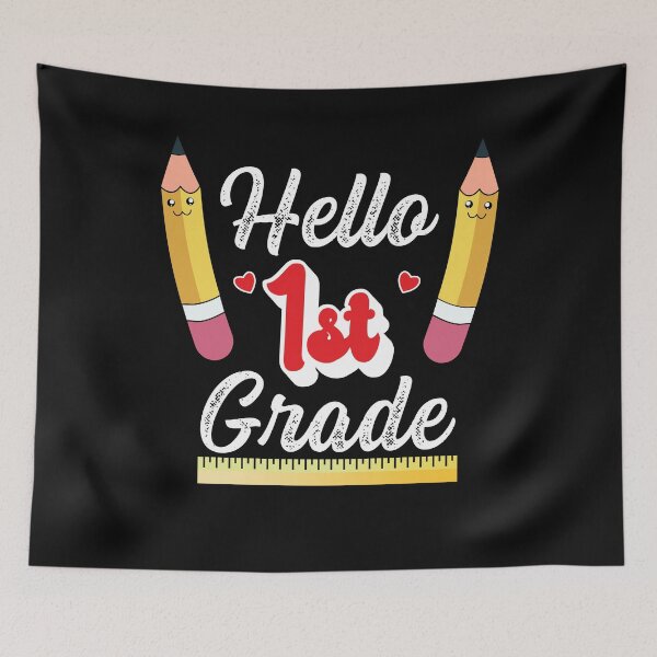 Item preview, Hello 1st Grade Back to School Design for Teacher or Kids designed and sold by ZzCorezZ.