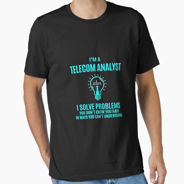 Item preview, Telecom Analyst T Shirt - I Solve Problems Gift Item Tee designed and sold by isalvatore.