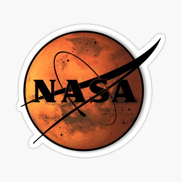 NASA Wormball logo. set of 8 stickers. Worm+Meatball=best decal