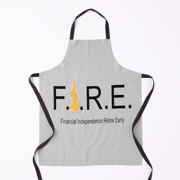 Item preview, Financial independence retire early with flames black text designed and sold by Lady-Frost.