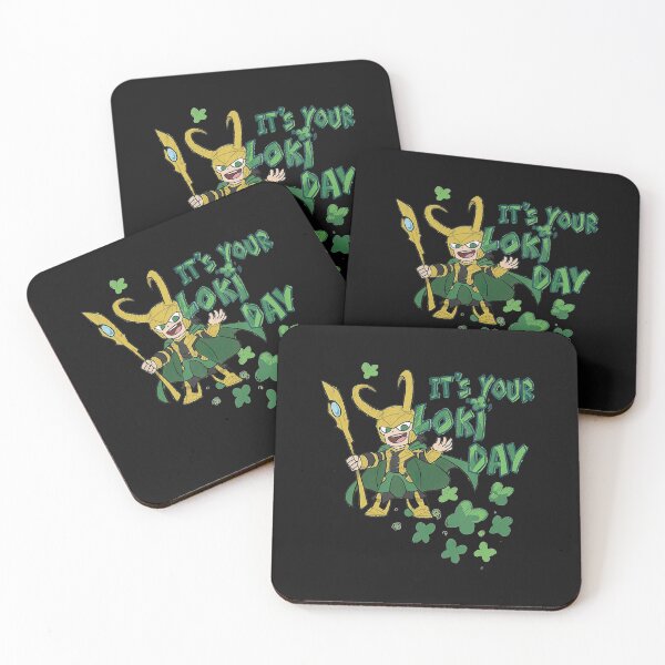 Item preview, Kawaii It's Your Loki Day Shamrocks St  designed and sold by CamiloAlba.