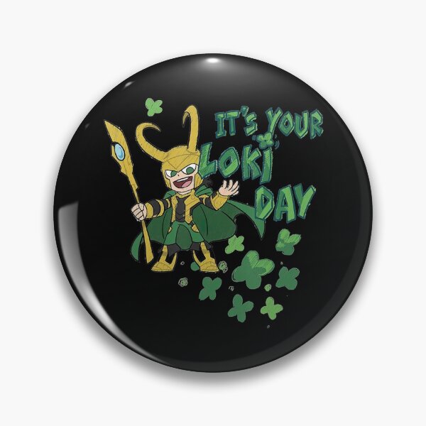 Item preview, Kawaii It's Your Loki Day Shamrocks St designed and sold by CamiloAlba.