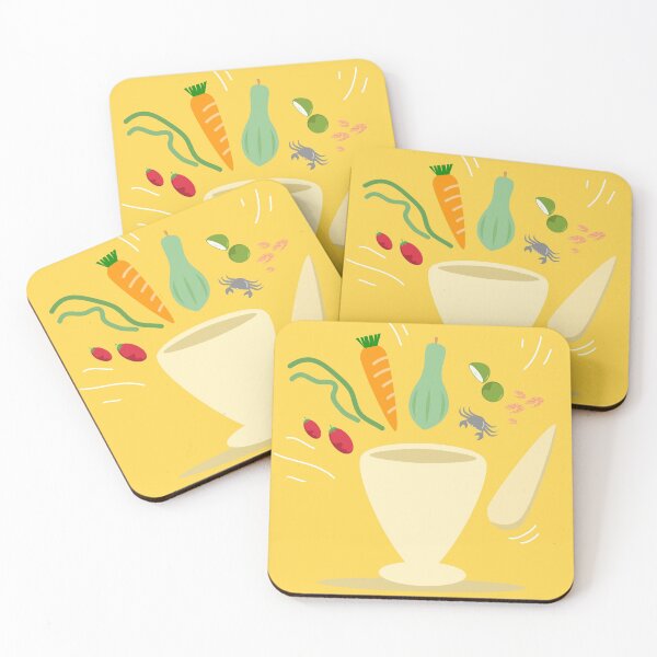 Item preview, Cartoon art about Ingredients of Som-Tum, spicy papaya salad on yellow color background. Popular menu in Thai food. designed and sold by APINSshop.