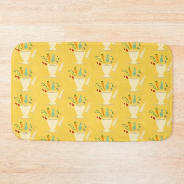 Item preview, Cartoon art about Ingredients of Som-Tum, spicy papaya salad on yellow color background. Popular menu in Thai food. designed and sold by APINSshop.