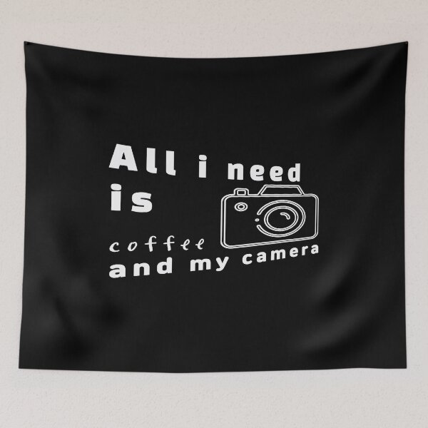 Item preview, All i need is coffee and my camera. designed and sold by Cherish8257.