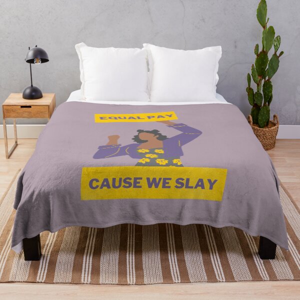 Item preview, Equal Pay Cause We Slay, Purple - Women's Rights Slogan designed and sold by Teetee94.