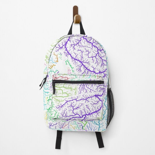 Item preview, Turkey River Basin Map in Rainbow Colours with White Background designed and sold by GrasshopperGeo.