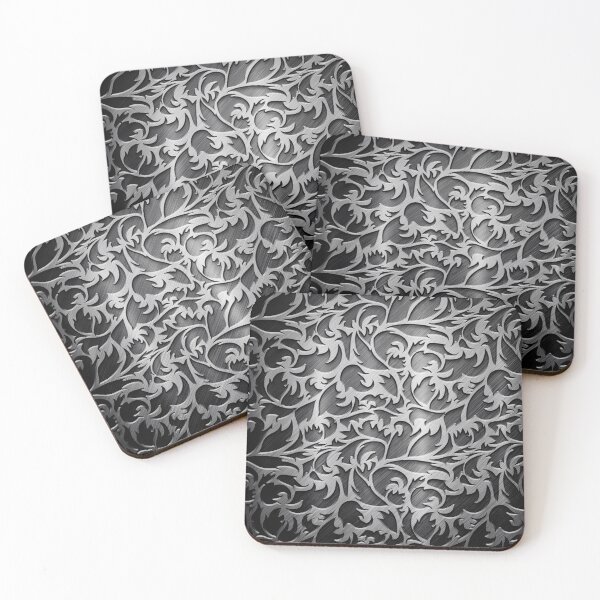 Item preview, Silver Floral Print designed and sold by Digital-Galore.