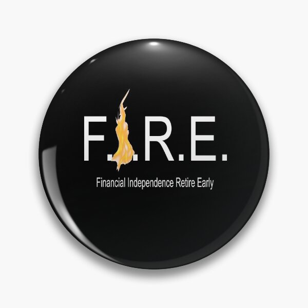 Item preview, Financial independence retire early with flames white text designed and sold by Lady-Frost.