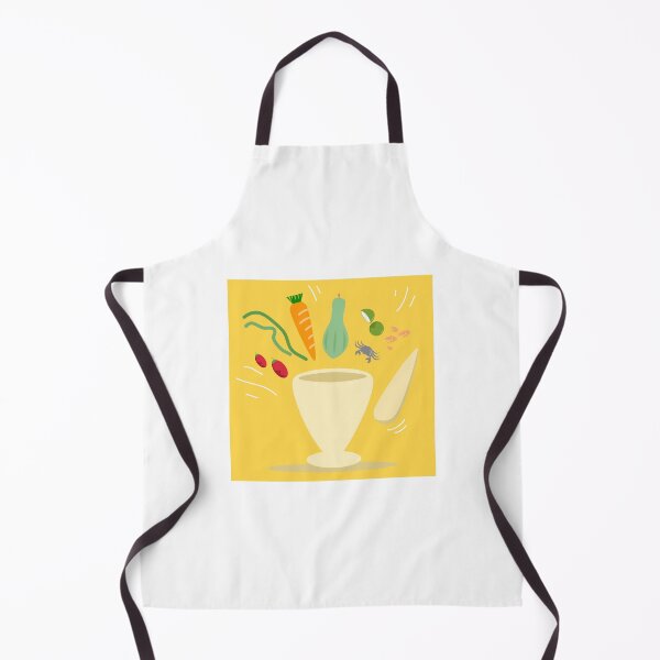 Item preview, Cartoon art about Ingredients of Som-Tum, spicy papaya salad on yellow color background. Popular menu in Thai food. designed and sold by APINSshop.