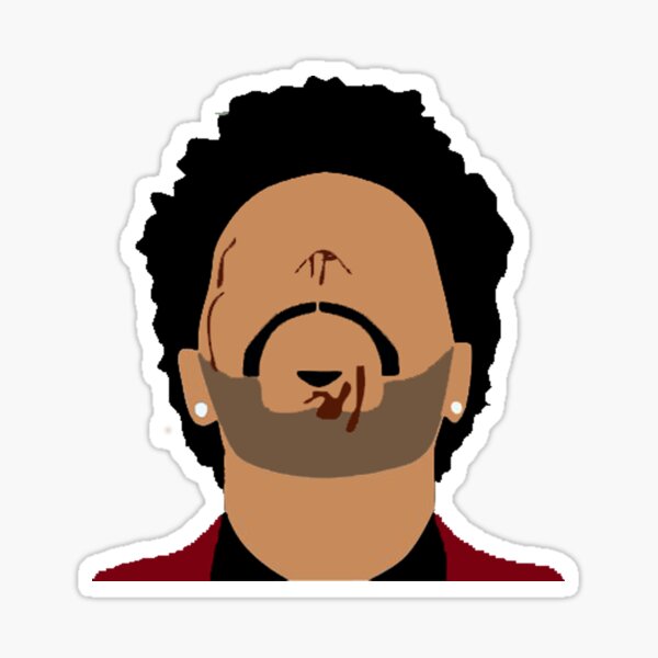 Gesicht theweeknd Sticker