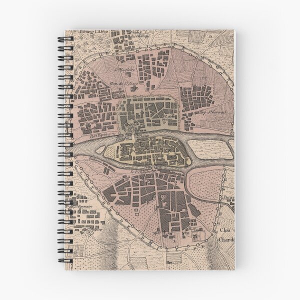 Item preview, Old Paris France Map (1869) Vintage French Capital City & Street Atlas designed and sold by BravuraMedia.