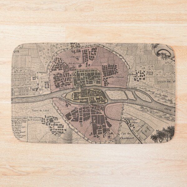 Item preview, Old Paris France Map (1869) Vintage French Capital City & Street Atlas designed and sold by BravuraMedia.