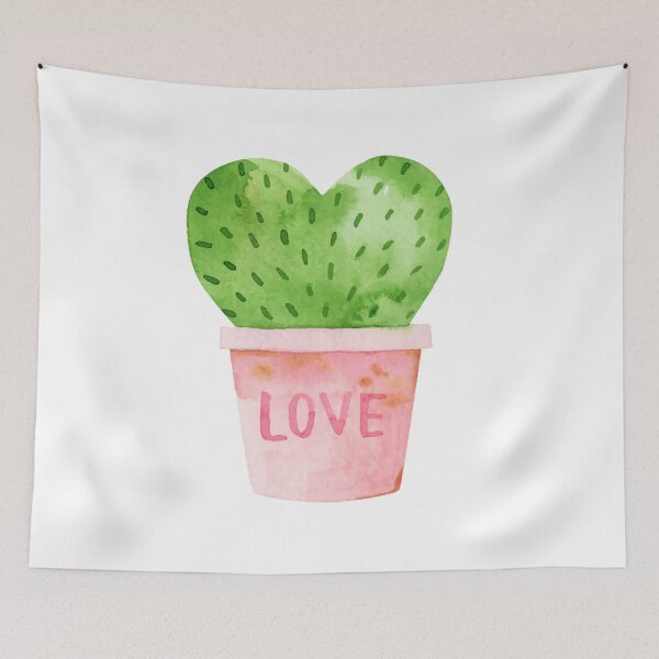 Item preview, Heart Cactus in a Love Pot designed and sold by Fananaa.