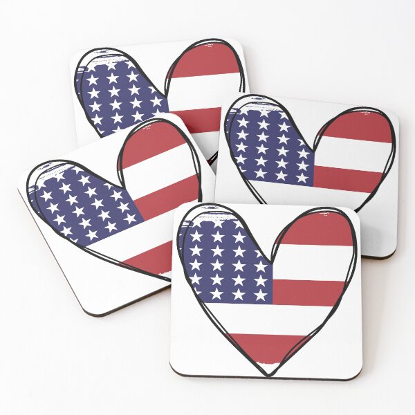 Item preview, USA Flag Heart designed and sold by K-icon.