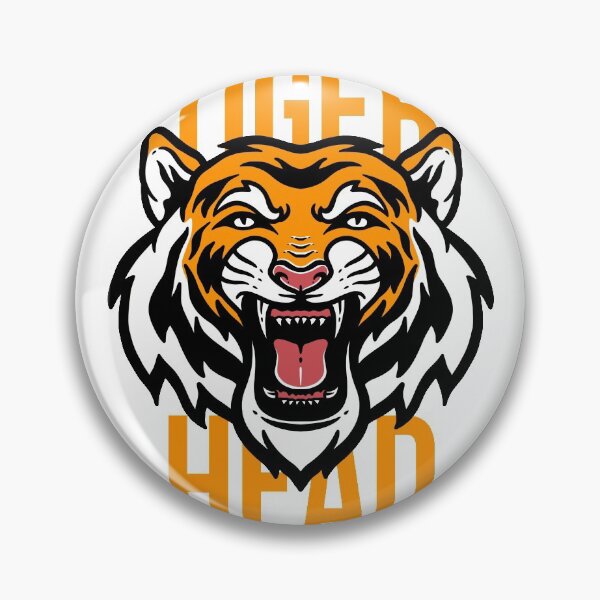 Item preview, Tiger Head Illustrations designed and sold by rukurustudio.