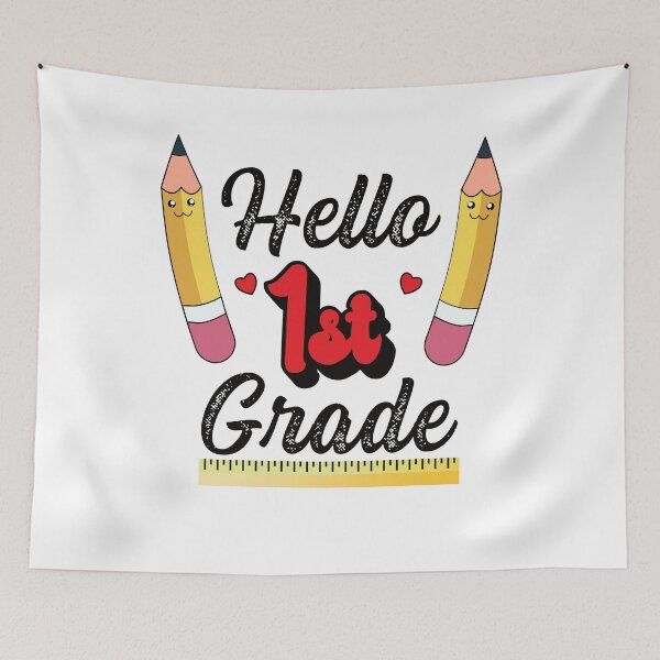 Item preview, Hello 1st Grade Back to School Design for Teacher or Kids designed and sold by ZzCorezZ.