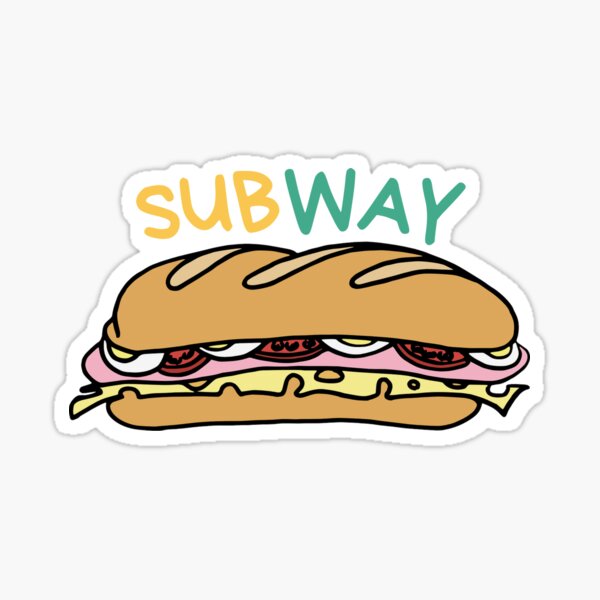 subway sandwich Sticker