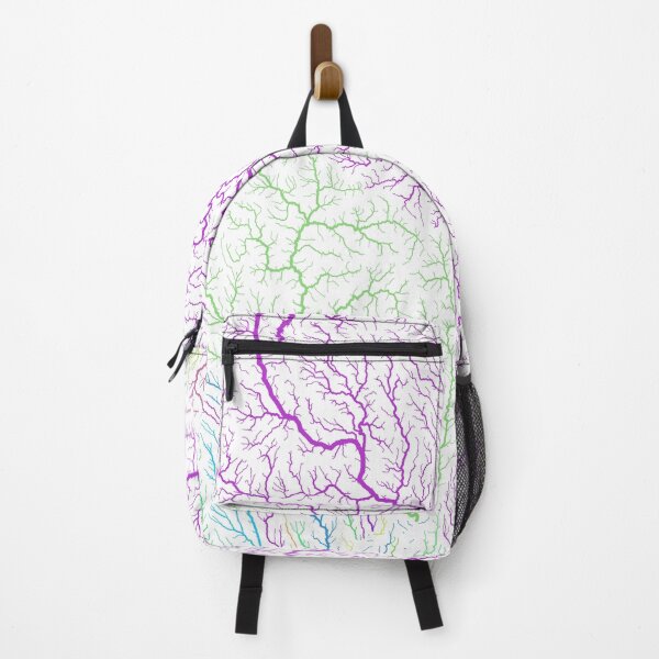 Item preview, Ukraine River Basin Map in Rainbow Colours with White Background designed and sold by GrasshopperGeo.