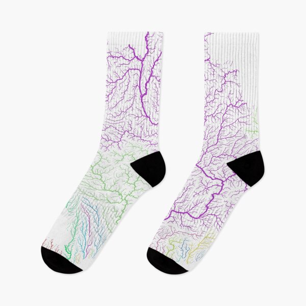 Item preview, Ukraine River Basin Map in Rainbow Colours with White Background designed and sold by GrasshopperGeo.