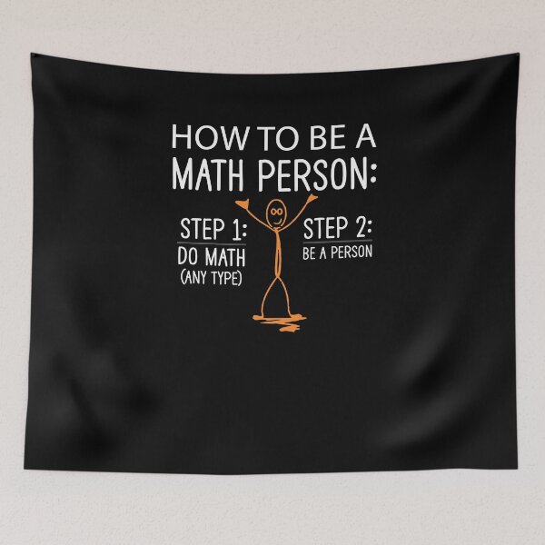 Item preview, How to be a math person step 1: do math any type step 2: be a person funny gift designed and sold by patroart.